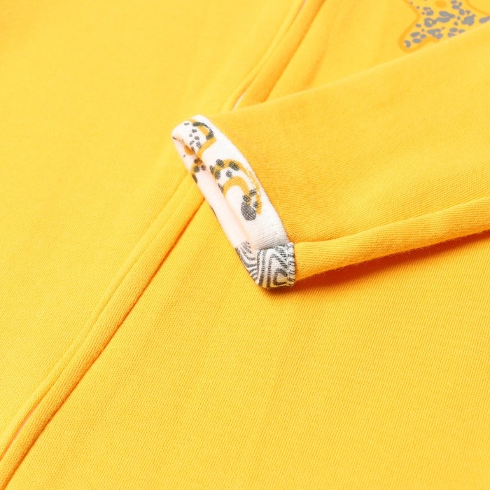 Комбинезон детский (3 шт.), цвет оранжевый/леопард/белый, рост 86 см