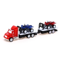 Грузовик инерционный &laquo;Автовоз&raquo;, с 2 квадроциклами, МИКС