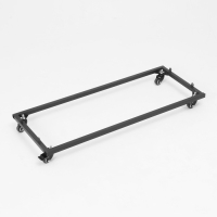 Накопитель разборный на колесах, 5 корзин с разделителями, 90&times;42&times;135 см, цвет чёрный