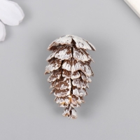 Декор для творчества "Еловые веточки и шишки" набор 12 шт 4х2х2; 4,5х3х3 см