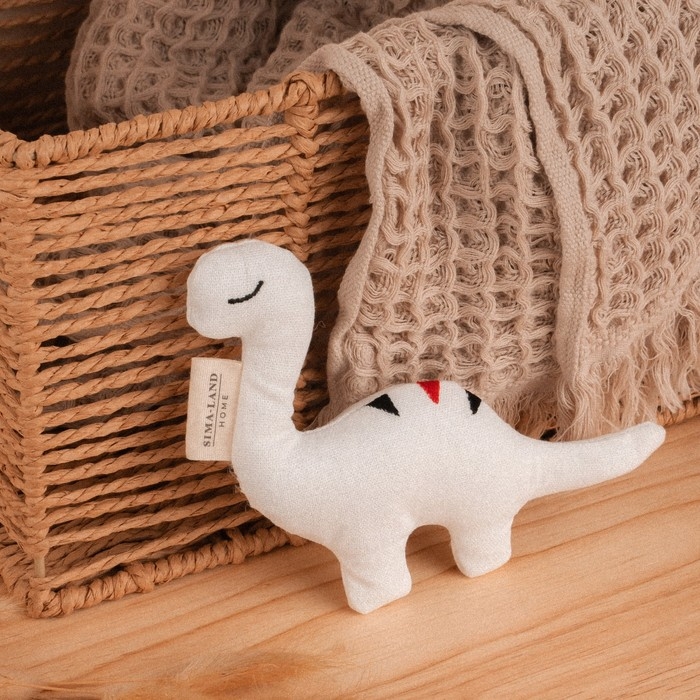 Мягкая игрушка &laquo;Динозавр&raquo;, с полосками на спине, 17 см