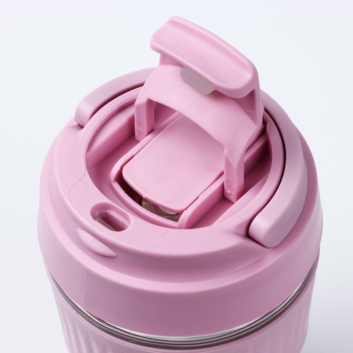 Стакан с крышкой &laquo;Осторожно, горячо&raquo;, 350 мл, стекло