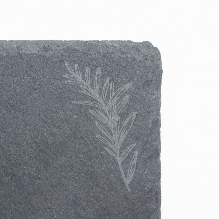 Доска для подачи из сланца &laquo;Розмарин S&raquo;, 20&times;15 см