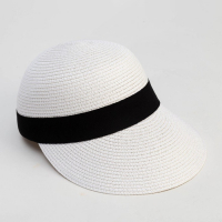 Кепка женская плетёная MINAKU цвет белый, р-р 58 Кепка женская плетёная MINAKU цвет белый, р-р 58