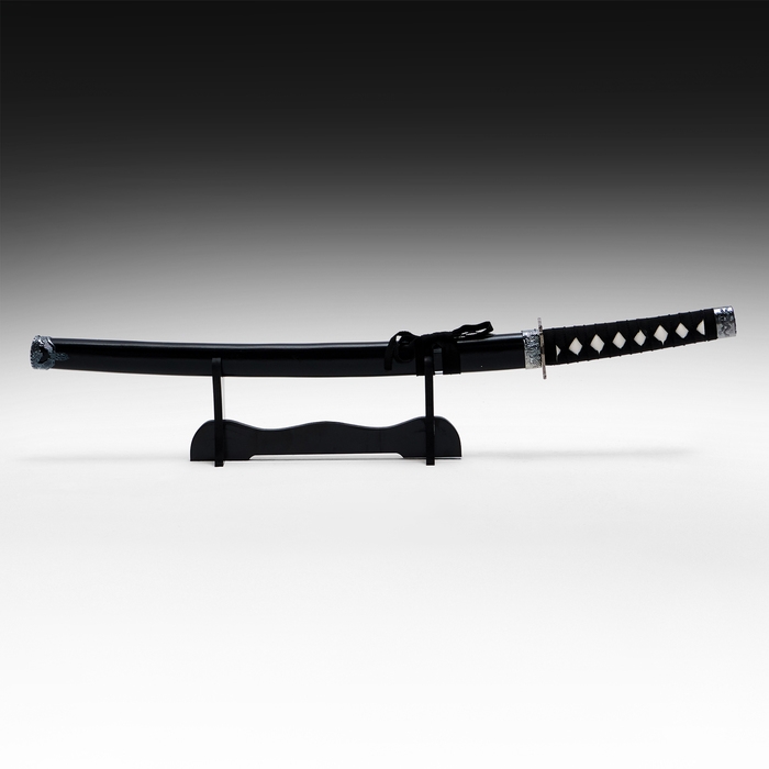 Сувенирное оружие Сувенирное оружие "Катана Нао" 77см, чёрный глянец, на подставке