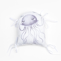 Бортики в кроватку Крошка Я &laquo;Морские друзья&raquo; (60х42см- 2шт, 30х42см- 4шт,30х30см- 4шт),100% хлопок