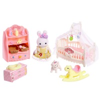 Игровой набор «Зайчик: детская комната» с набором мебели, питомцем и аксессуарами, МИКС Игровой набор «Зайчик: детская комната» с набором мебели, питомцем и аксессуарами, МИКС