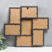 Фоторамка пластик на 7 фото "KRUZO", цв. золотой Фоторамка пластик на 7 фото "KRUZO", цв. золотой