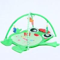 Развивающий коврик с дугами &laquo;Лягушонок&raquo;, 4 игрушки, зеркало, размер 78х69 см, Крошка Я