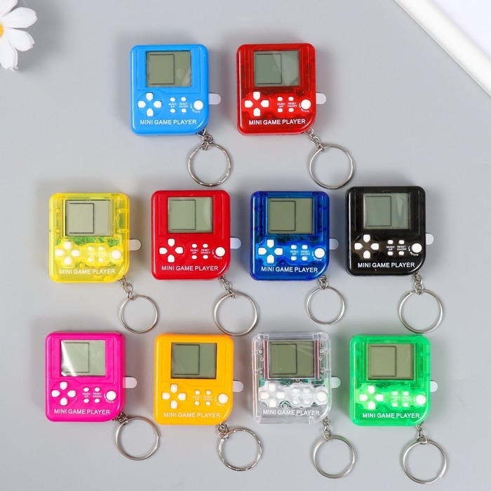 Брелок пластик на кольце Брелок пластик на кольце "Электронная головоломка" МИКС 1,5х5х5,4 см