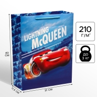 Пакет подарочный, 31х40х11.5 см, упаковка, Тачки Пакет подарочный, 31х40х11.5 см, упаковка, Тачки