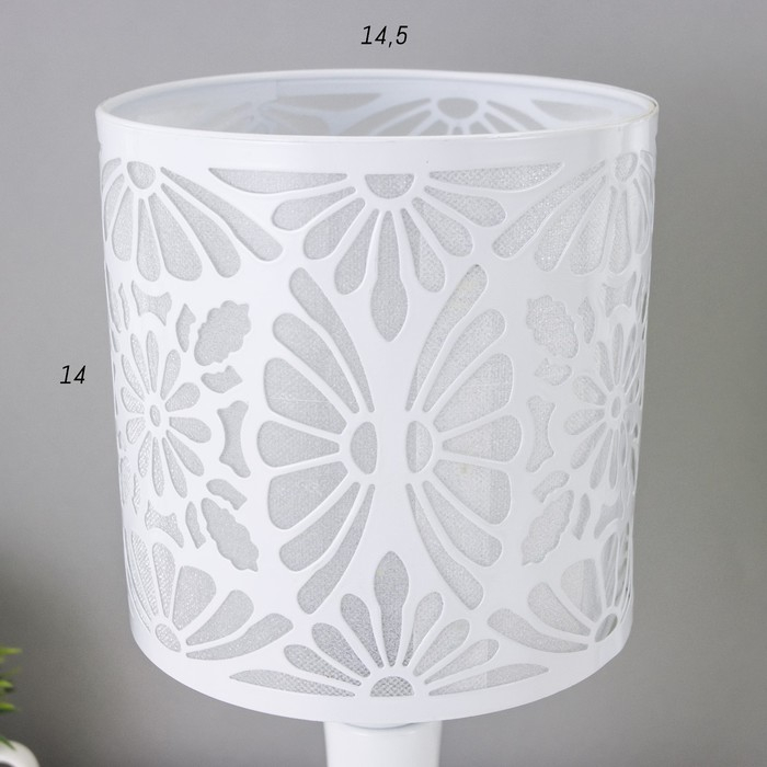 Лампа настольная "Бриз" 1xE27 40Вт белый 14,5х14,5х31 см RISALUX