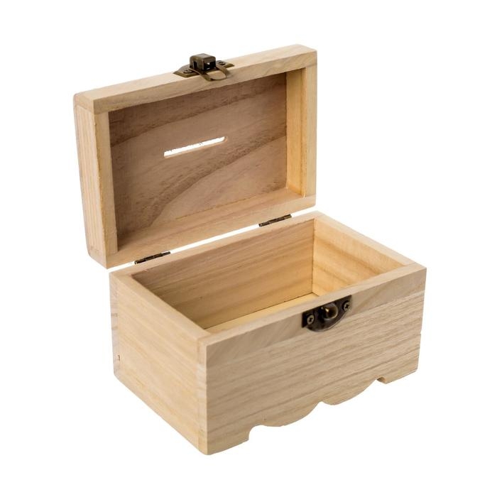 Шкатулка дерево для росписи Шкатулка дерево для росписи "Сундучок" 8х8х12 см