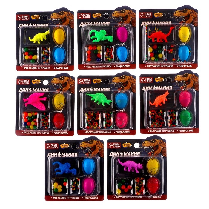 Растущие игрушки &laquo;Диномания&raquo;, с гидрогелем, МИКС