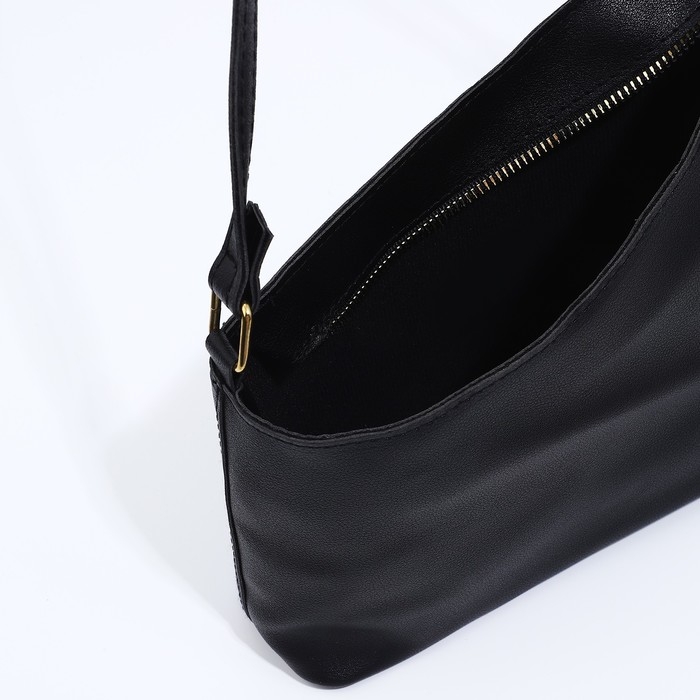 Сумка кросс-боди на молнии, цвет чёрный