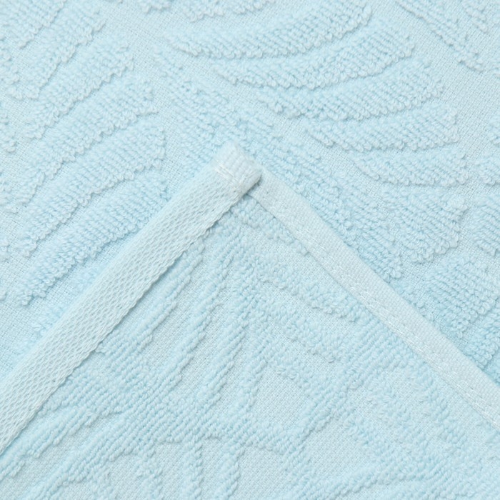 Полотенце махровое &laquo;Пальма&raquo;, цвет голубой, 70х130 см, хлопок, 450г/м