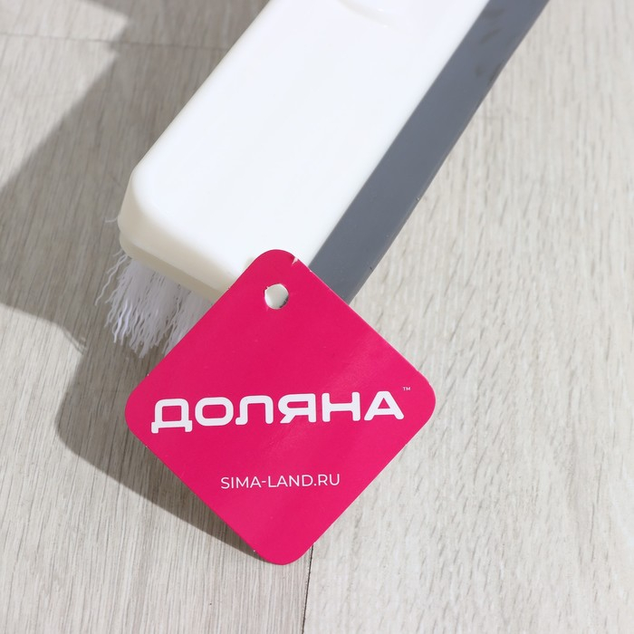 Щётка для подметания пола с водосгоном Доляна, черенок из нержавеющей стали, 28&times;6,5&times;117 см