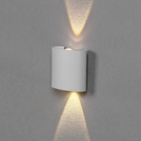 Светильник фасадный «Полусфера», FSD-075, 2 Вт, 3000К, 1 луч, IP65, 220 В, пластик, белый Светильник фасадный «Полусфера», FSD-075, 2 Вт, 3000К, 1 луч, IP65, 220 В, пластик, белый