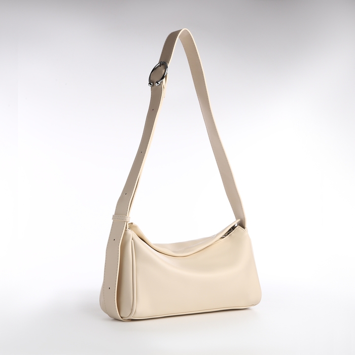 Сумка женская кросс-боди, на молнии, цвет бежевый