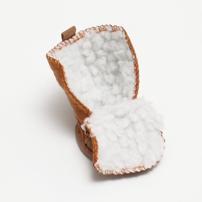 Ботинки Элеганс, набор 4 шт, размер 4 (подошва 5,5 х 4,5 см) коричневые