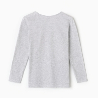 Лонгслив для девочки, цвет серый, рост 128 см Лонгслив для девочки, цвет серый, рост 128 см
