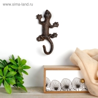 Крючок декоративный металл "Ящерица" 13х8,5х2,5 см Крючок декоративный металл "Ящерица" 13х8,5х2,5 см