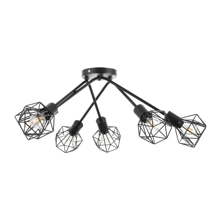 Люстра "Андис" 6хЕ27 40Вт черный 50х50х18 см