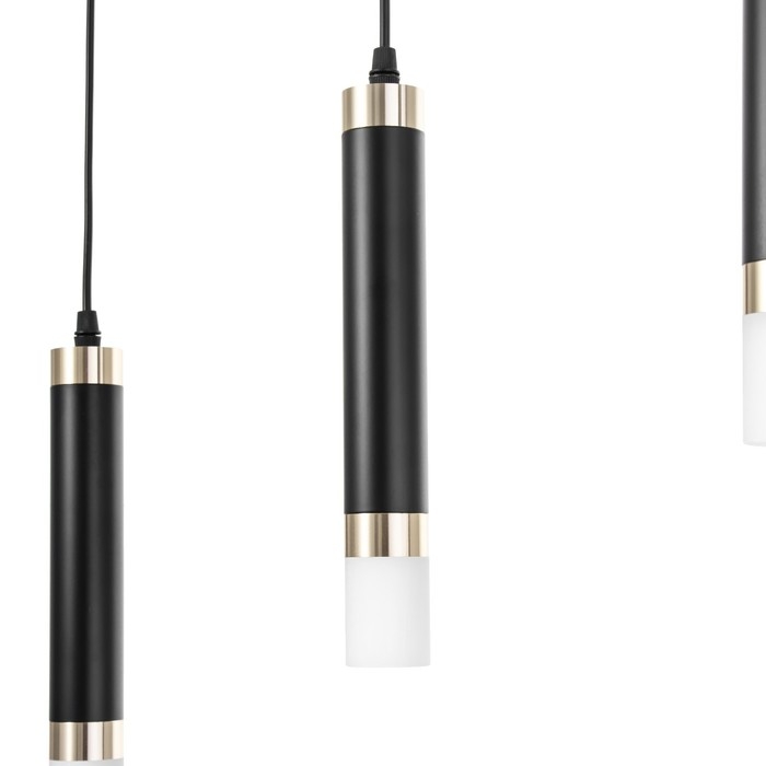 Светильник BayerLux Подвес Светильник BayerLux Подвес "Вартона" 3хLED 18Вт 4000К черный золото 50х4х30-180см