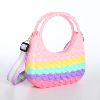 Сумка детская для девочки на молнии &laquo;Выбражулька&raquo;, pop it, цвет разноцветный