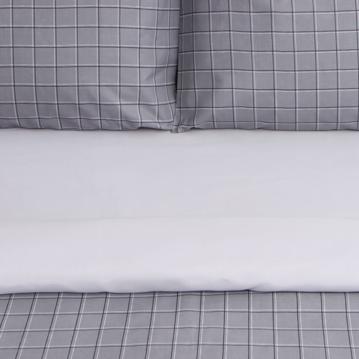 Постельное бельё Этель 2 сп Gray cage 180х215 см, 200х225 см, 50х70&plusmn; 3 см-2 шт, новосатин