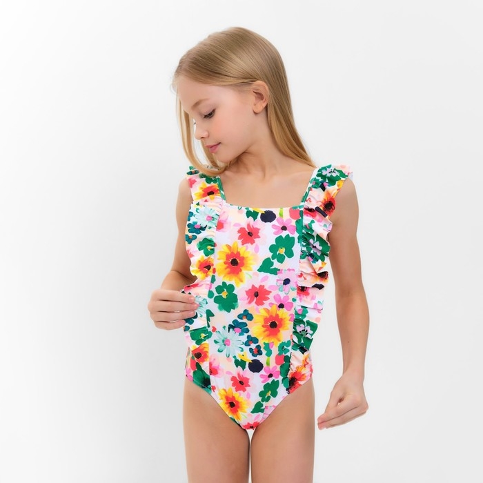 Купальник слитный детский MINAKU с декором, рост 116-122 Купальник слитный детский MINAKU с декором, рост 116-122