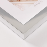 Фоторамка пластик "Gallery" 15х15 см серебро (пластиковый экран)