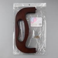 Ручка-фермуар деревянная, на магнитах, с креплением, 27 &times; 12 &times; 2,5 см, цвет коричневый