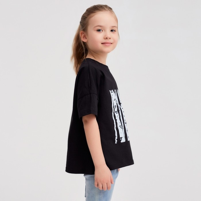 Футболка детская MINAKU «Берёза», цвет чёрный, рост 152 Футболка детская MINAKU «Берёза», цвет чёрный, рост 152