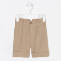 Шорты для мальчика MINAKU: Casual collection цвет бежевый, рост 110 Шорты для мальчика MINAKU: Casual collection цвет бежевый, рост 110