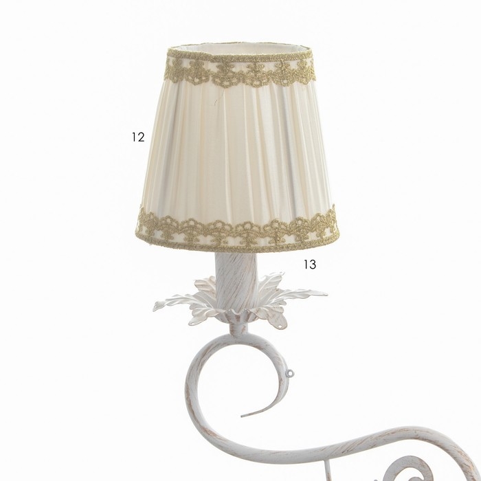 Люстра Люстра "Франческа" 5xE14 40Вт белый с золотой патиной 57х57х39-98 см BayerLux