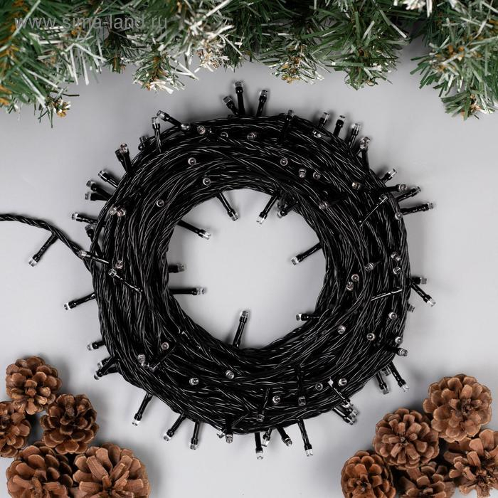 Гирлянда «Нить» 20 м, IP20, тёмная нить, 200 LED, свечение фиолетовое, 8 режимов, 220 В Гирлянда «Нить» 20 м, IP20, тёмная нить, 200 LED, свечение фиолетовое, 8 режимов, 220 В