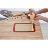 Армированный коврик для выпечки Доляна, силикон, 30×20 см, цвет бежевый Армированный коврик для выпечки Доляна, силикон, 30×20 см, цвет бежевый