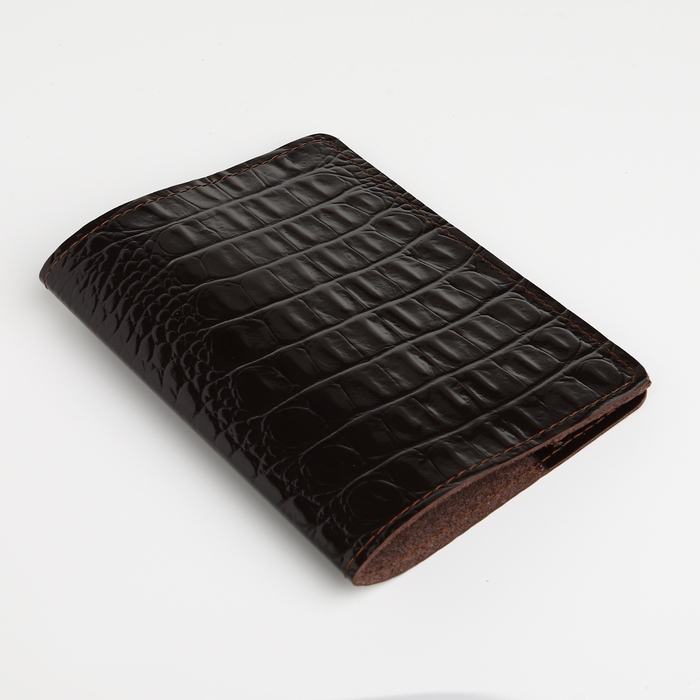 Обложка для паспорта TEXTURA, цвет коричневый