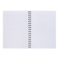 Тетрадь B5 на спирали, 100 листов в клетку, ErichKrause IQ FineLine Classic, пластиковая обложка, блок офсет 100% белизна, чёрная