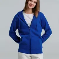 Толстовка на молнии с капюшоном унисекс King, ярко-синяя, размер XXL