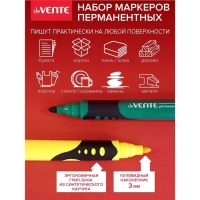 Набор маркеров перманентных 8 цветов 3,0 мм deVENTE пулевидный Набор маркеров перманентных 8 цветов 3,0 мм deVENTE пулевидный