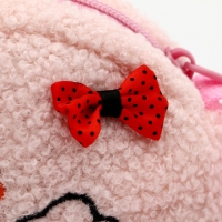 Мягкая сумка «Мишка» с бантиком, цвет нежно-розовый Мягкая сумка «Мишка» с бантиком, цвет нежно-розовый