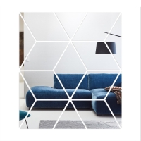 Наклейки интерьерные "Куб", зеркальные, декор настенный, панно 45 х 51 см, 15 эл Наклейки интерьерные "Куб", зеркальные, декор настенный, панно 45 х 51 см, 15 эл