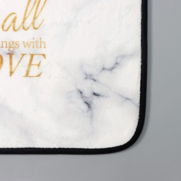 Набор ковриков для ванны и туалета Доляна &laquo;Мрамор&raquo;, 3 шт: 50&times;80, 45&times;50, 38&times;43 см, цвет серый