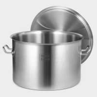 Кастрюля из нержавеющей стали Hanna Knovell, 47 л, d=45 см, h=28 см, толщина стенки 1 мм, металлическая крышка Кастрюля из нержавеющей стали Hanna Knovell, 47 л, d=45 см, h=28 см, толщина стенки 1 мм, металлическая крышка