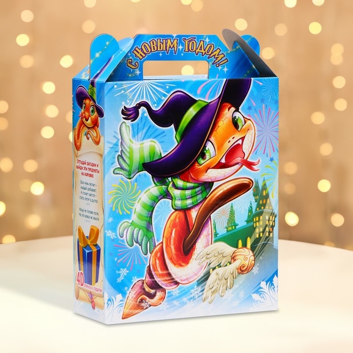 Новый год. Подарочная коробка новогодняя Гарри 17 х 7 х 25,5 см. Новый год. Подарочная коробка новогодняя Гарри 17 х 7 х 25,5 см.