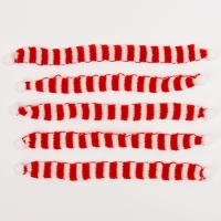 Шарфик для игрушек вязаный &laquo;Зимний вечер&raquo;, набор 5 шт., размер 1шт. &mdash; 27 &times; 2 см