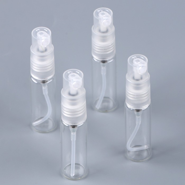 Бутылка спрей с дозатором, 5 мл, набор 4 шт., размер 1 шт. &mdash; 1,2 &times; 1,2 &times; 6,6 см