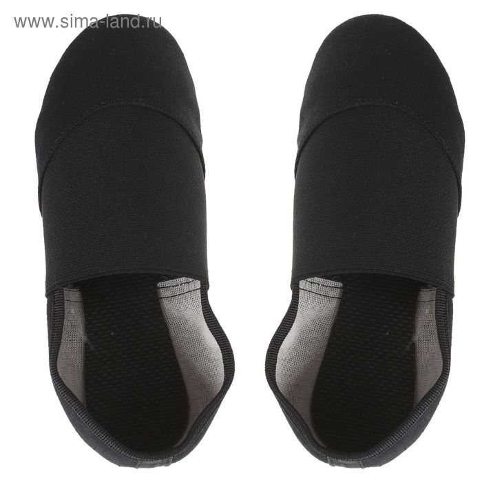 Джазовки тканевые, с резинкой, длина по стельке 23,5 см, цвет чёрный